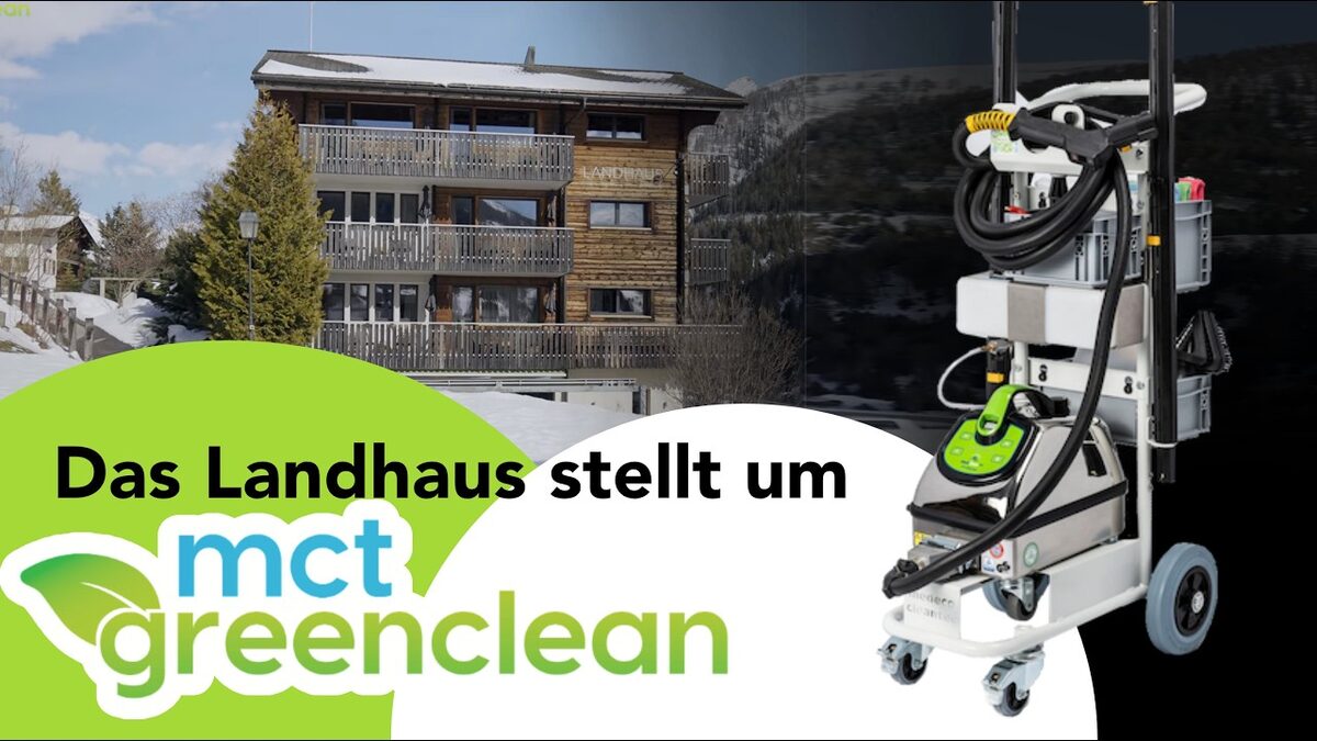 Werbevideo: Das Landhaus stellt auf das mct greenclean Konzept um – Reinigung nur mit Wasser
